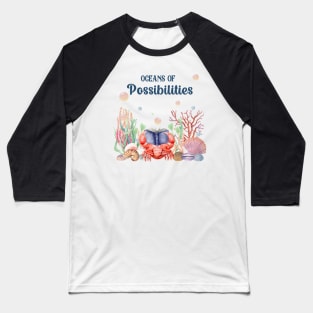 oceans summer reading 2022 crab design Baseball T-Shirt